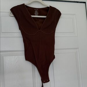 Brown free people One Piece